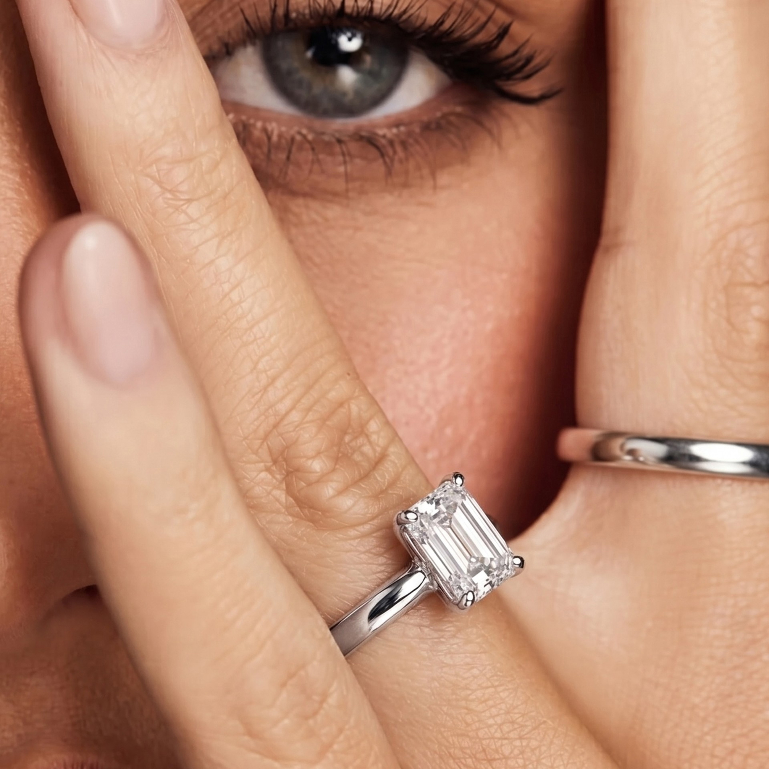 Close-up of a ring surface showing texture and finish